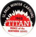 Winter Carnival Prince of the Northern Lights Button 1962